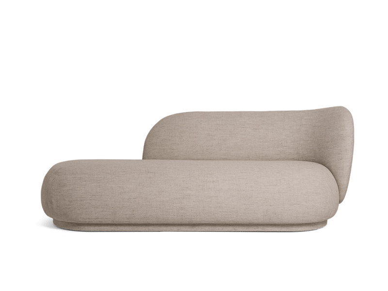 Rico Divan Right - Ferm Living Sofas - Bouclé - Off - White - HORNE