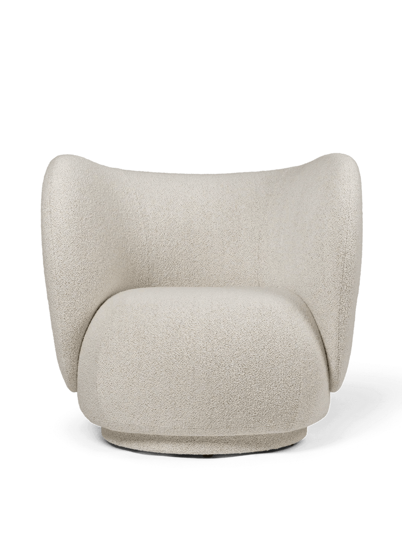 Rico Lounge Chair - Louisiana - Ferm Living Chairs - Sand/Black - HORNE