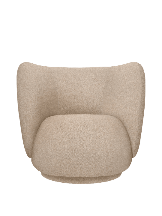 Rico Lounge Sw. Vanir CAL117 - Ferm Living Chairs - 413 Off-White/Honey - HORNE
