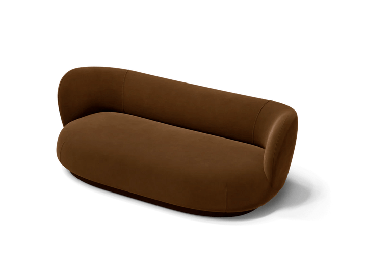 Rico Lounger Sofa - Ferm Living Sofas - Rich Velvet - Soft Brown - HORNE