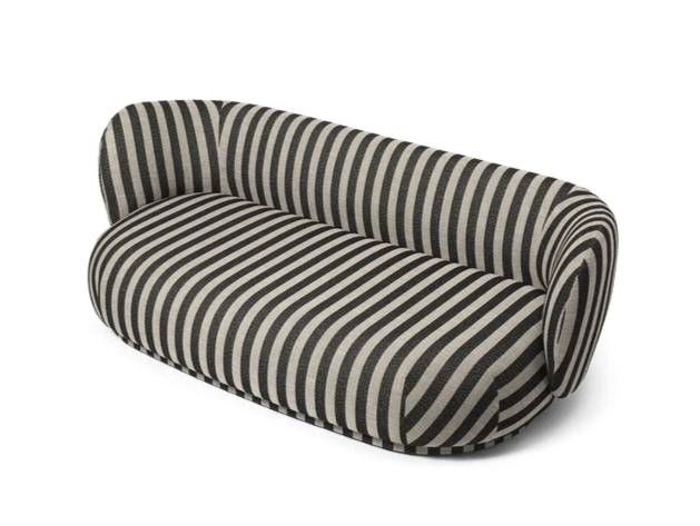 Rico Lounger Ferm Living Sofa - Louisiana - Sand/Black - HORNE