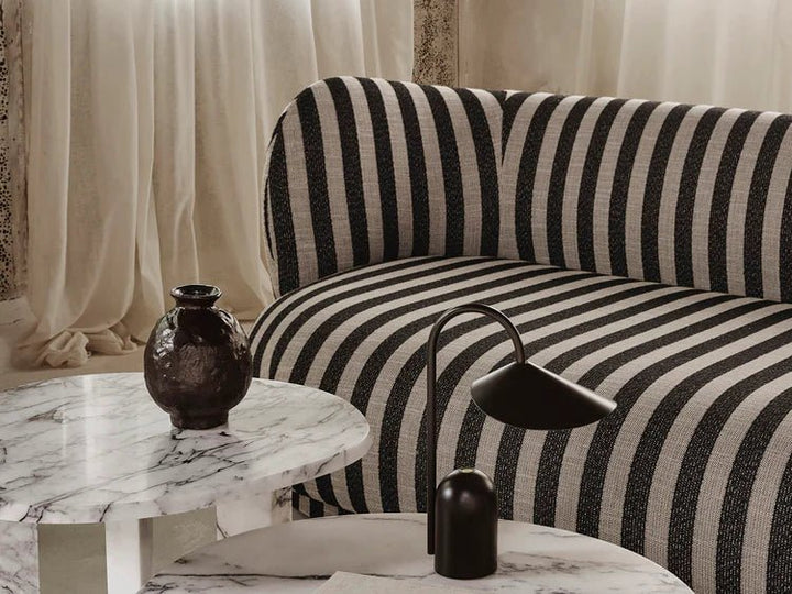 Rico Lounger Sofa - Louisiana - Ferm Living Sofas - Sand/Black - HORNE