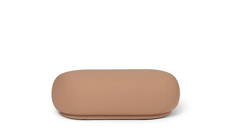 Rico Ottoman - Ferm Living Stools + Benches + Ottomans - Soft Bouclé - Natural - HORNE