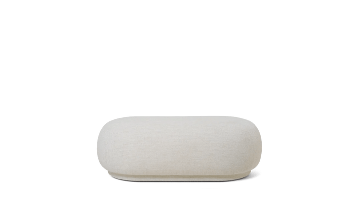 Rico Ottoman - Ferm Living Stools + Benches + Ottomans - Bouclé - Off - White - HORNE