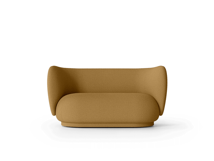 Rico Sofa 2 - Ferm Living Sofas - Wool Bouclé - Sugar Kelp - HORNE
