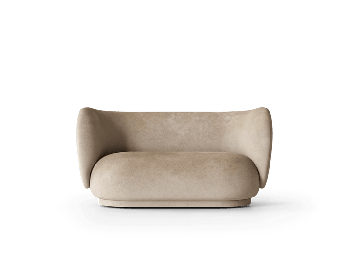 Rico Sofa 2 - Ferm Living Sofas - Faded Velvet - Sand - HORNE