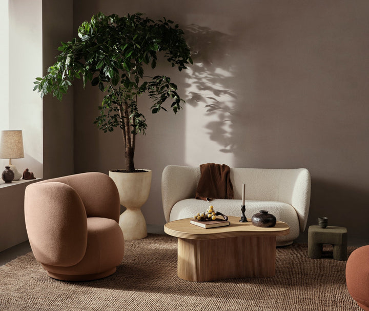 Rico Sofa 2 - Ferm Living Sofas - Bouclé - Off - White - HORNE