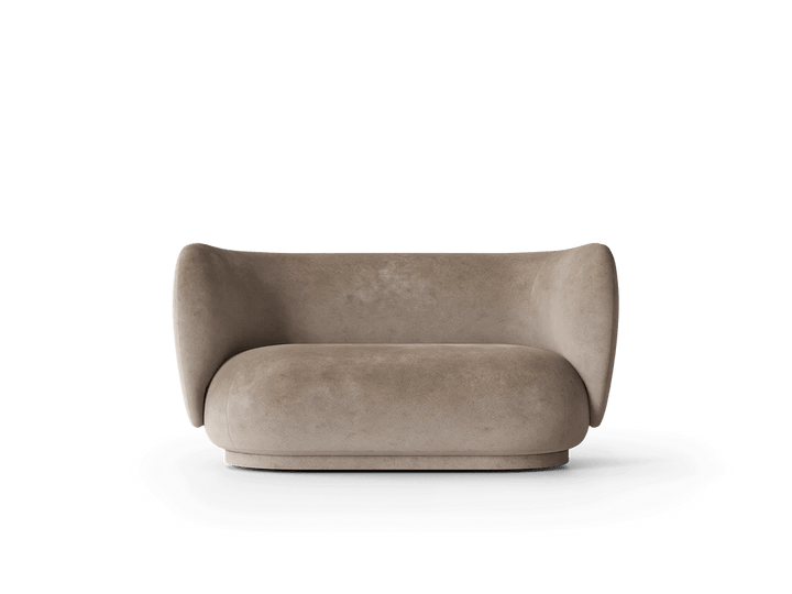 Rico Sofa 2 - Ferm Living Sofas - Faded Velvet - Beige - HORNE