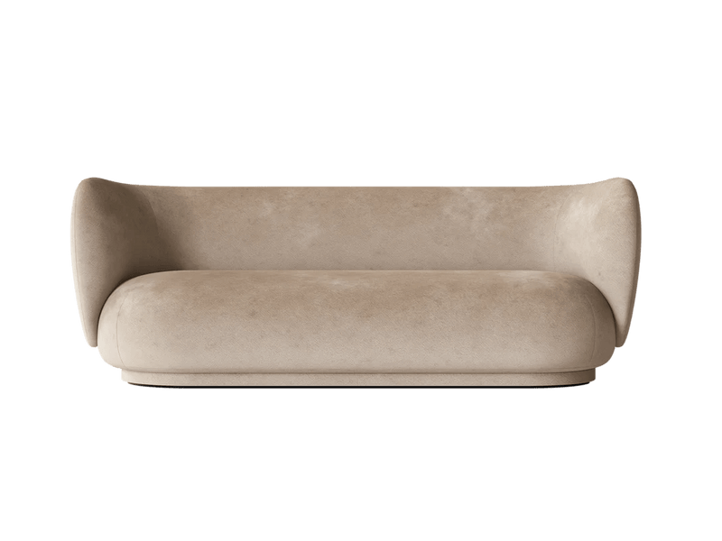 Rico Sofa 3 - Ferm Living Sofas - Bouclé - Sand - HORNE