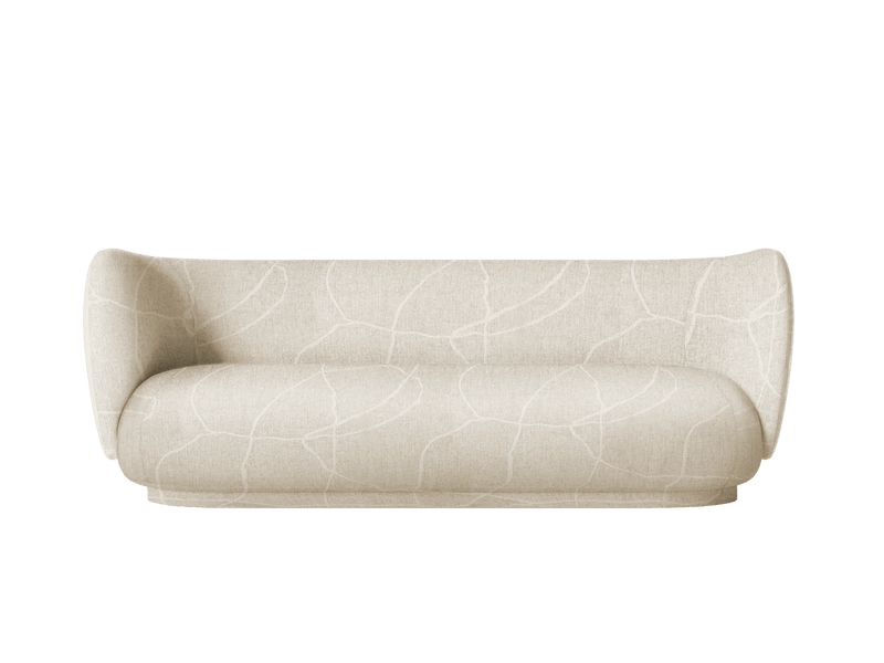 Rico Sofa 3 - Ferm Living Sofas - Bouclé - Sand - HORNE