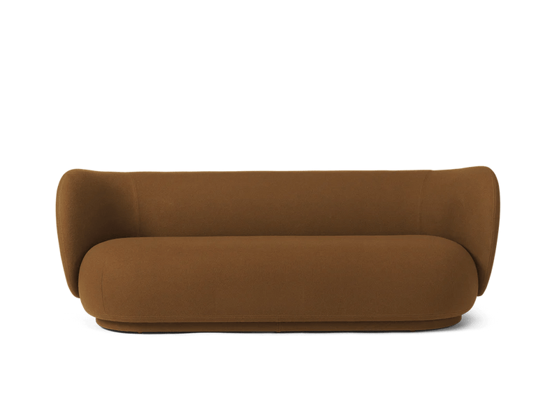 Rico Sofa 3 - Ferm Living Sofas - Bouclé - Sand - HORNE