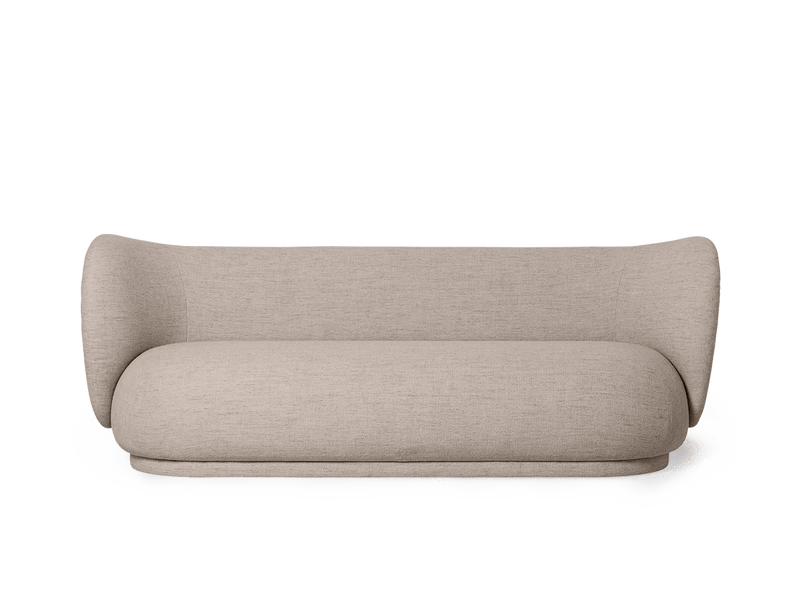 Rico Sofa 3 - Ferm Living Sofas - Bouclé - Sand - HORNE