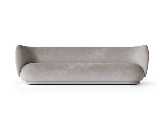 Rico Sofa 4 - Ferm Living Sofas - Faded Velvet - Concrete - HORNE
