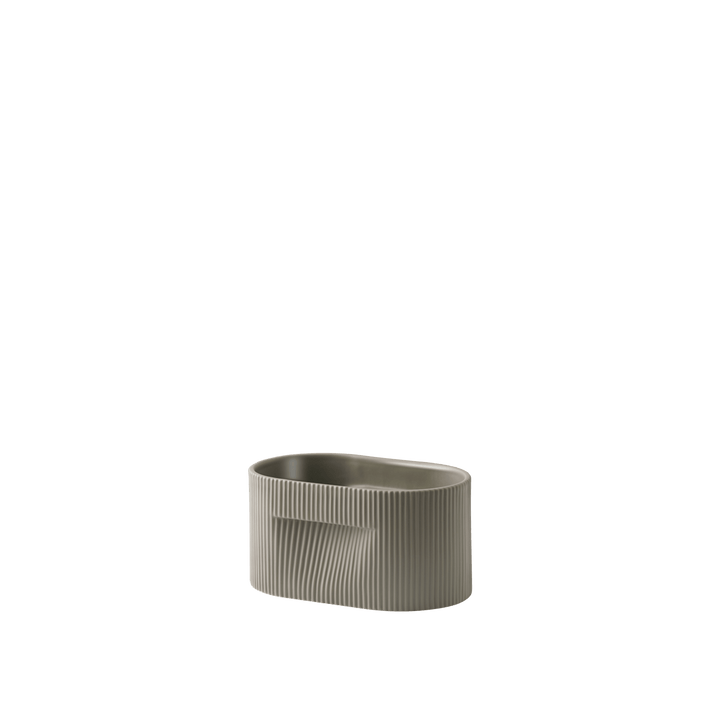 Ridge Planter - Muuto Planters - Small - Taupe - HORNE