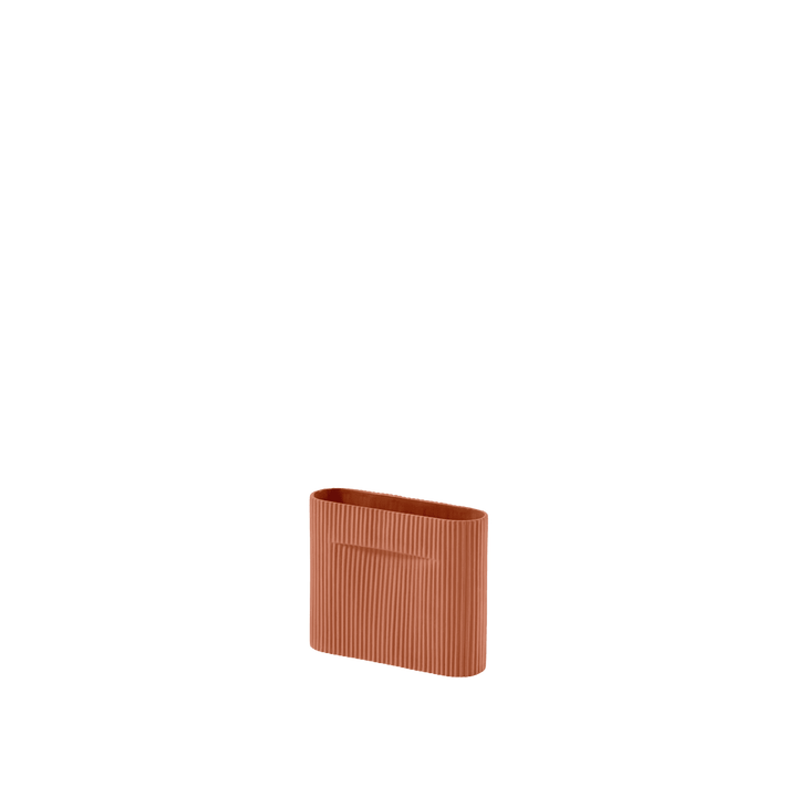 Ridge Vase - Muuto Vases - Small - Terracotta - HORNE