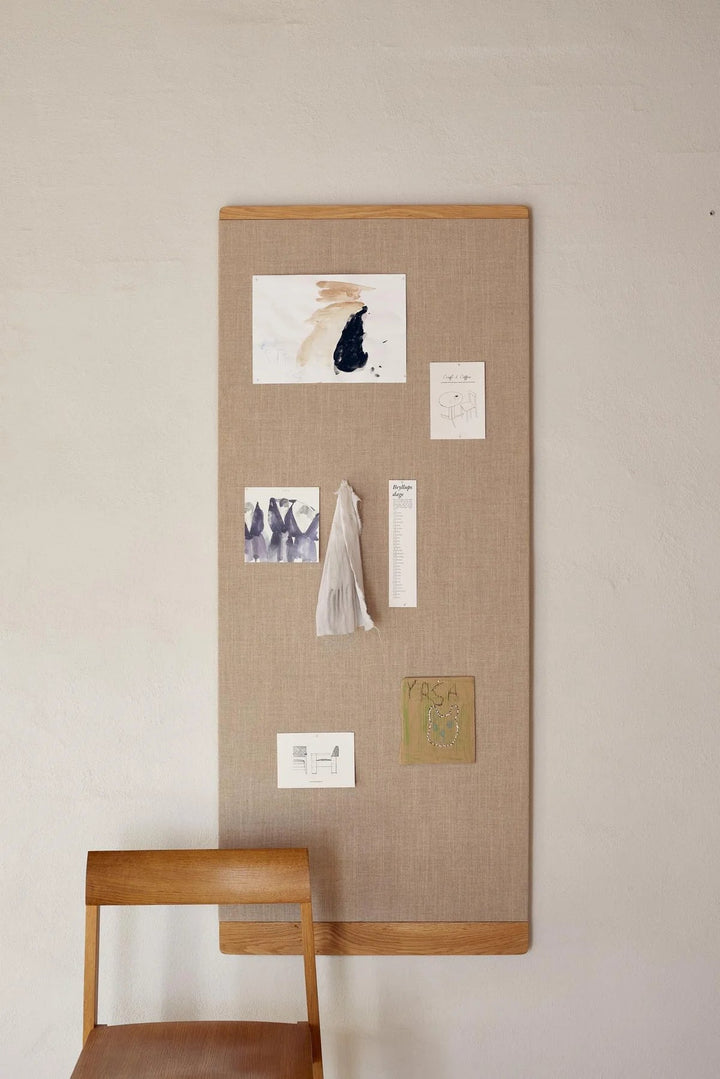 Rim Pinboard - Form + Refine Office Accessories - White Oiled Oak - 23.6" x 57" - HORNE