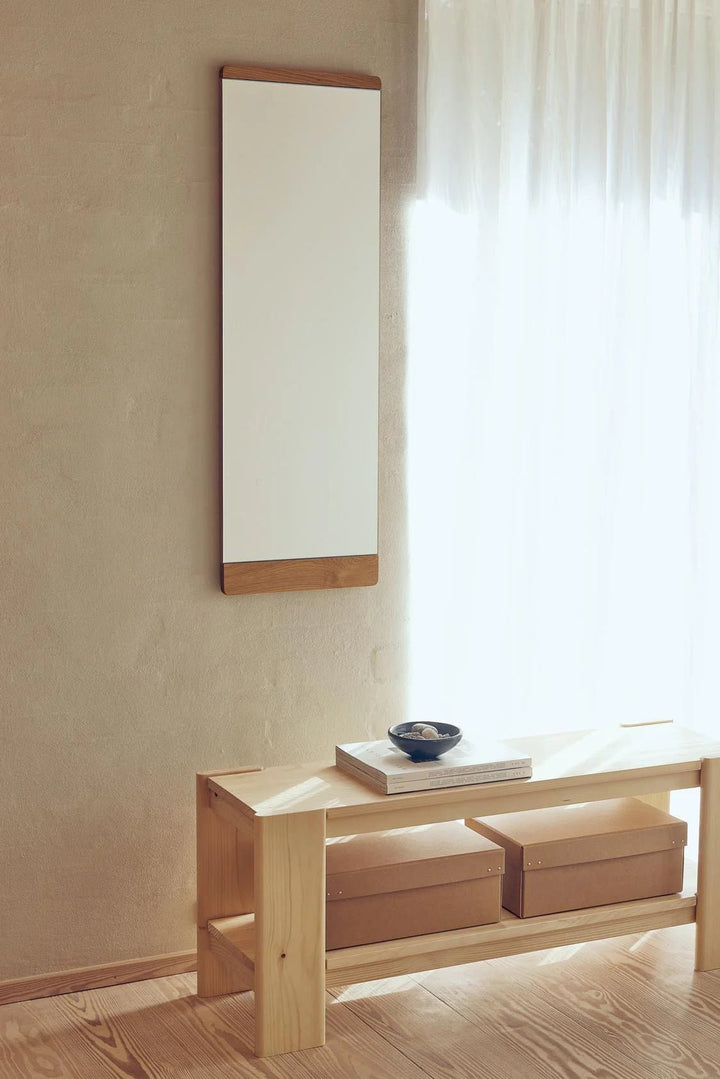 Rim Wall Mirror - Form + Refine Mirrors - Natural Oiled Oak - 13.7" x 43.3" - HORNE