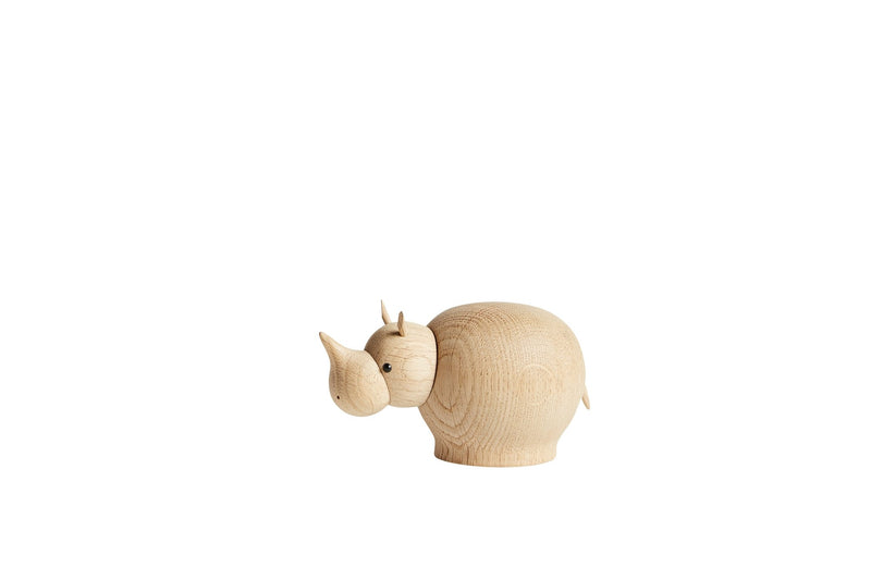 Rina Rhinoceros - Oak - Woud Art + Objects - Mini - HORNE