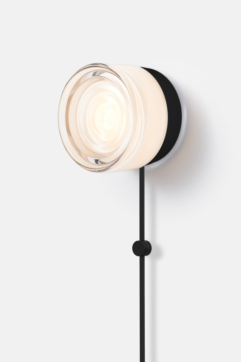 Ripple Corded - Black Anodized - RBW Lighting - White Interior - 2700K (warm white) - Corded Plug - in (Back) / 120V Input - HORNE