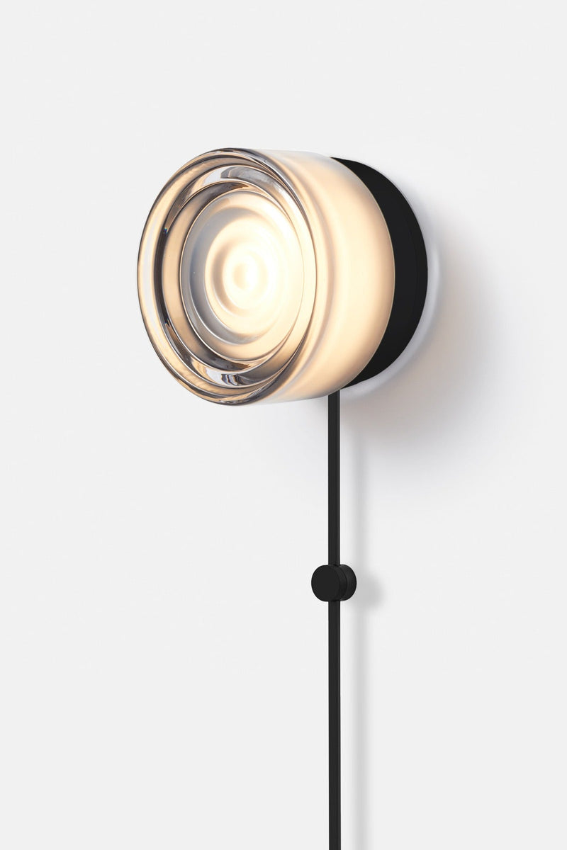 Ripple Corded - Black Anodized - RBW Lighting - White Interior - 2700K (warm white) - Corded Plug - in (Back) / 120V Input - HORNE