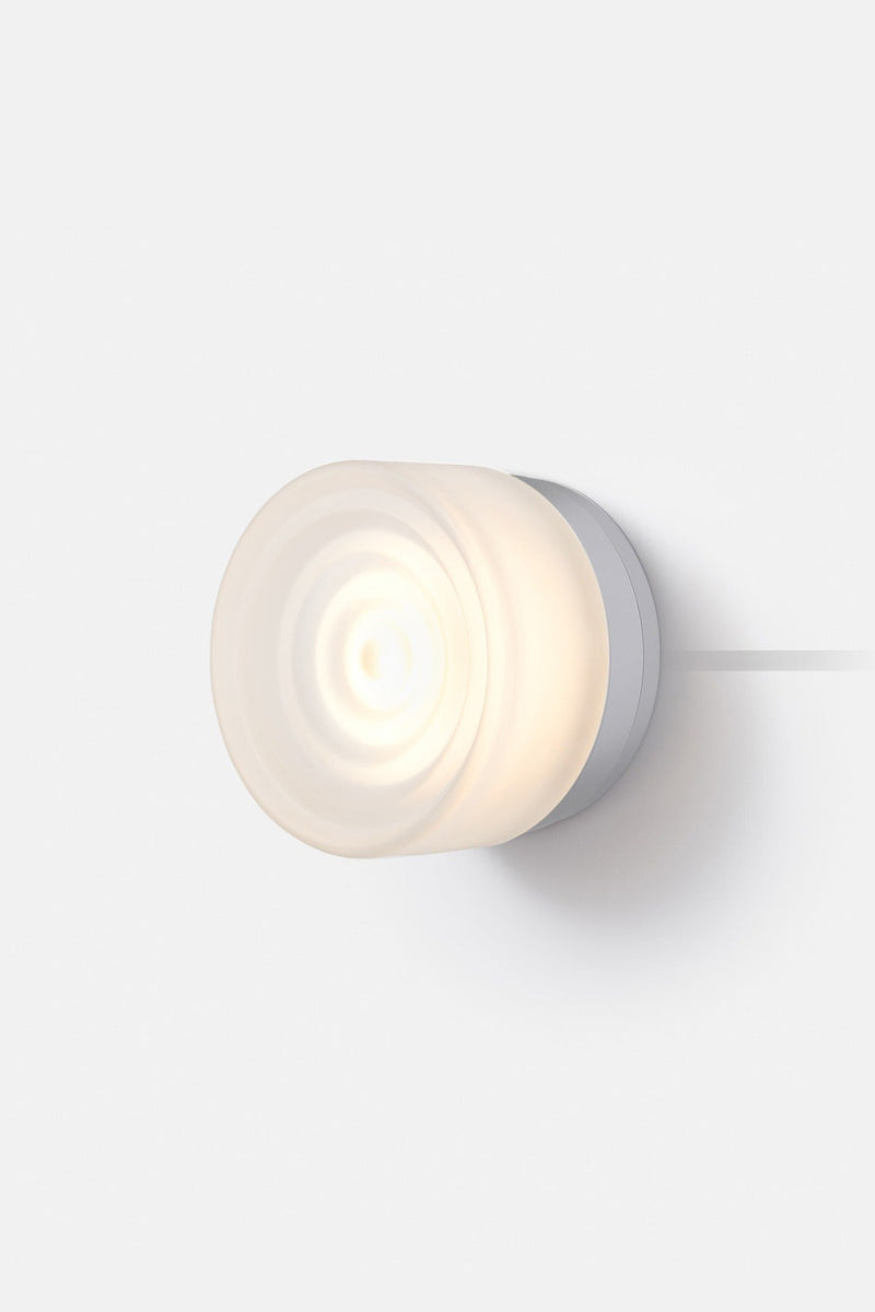 Ripple Corded - Natural Anodized - RBW Lighting - White Interior - 2700K (warm white) - Corded Plug - in (Back) / 120V Input - HORNE