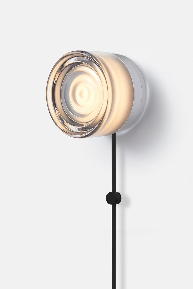 Ripple Corded - Natural Anodized - RBW Lighting - White Interior - 2700K (warm white) - Corded Plug - in (Back) / 120V Input - HORNE