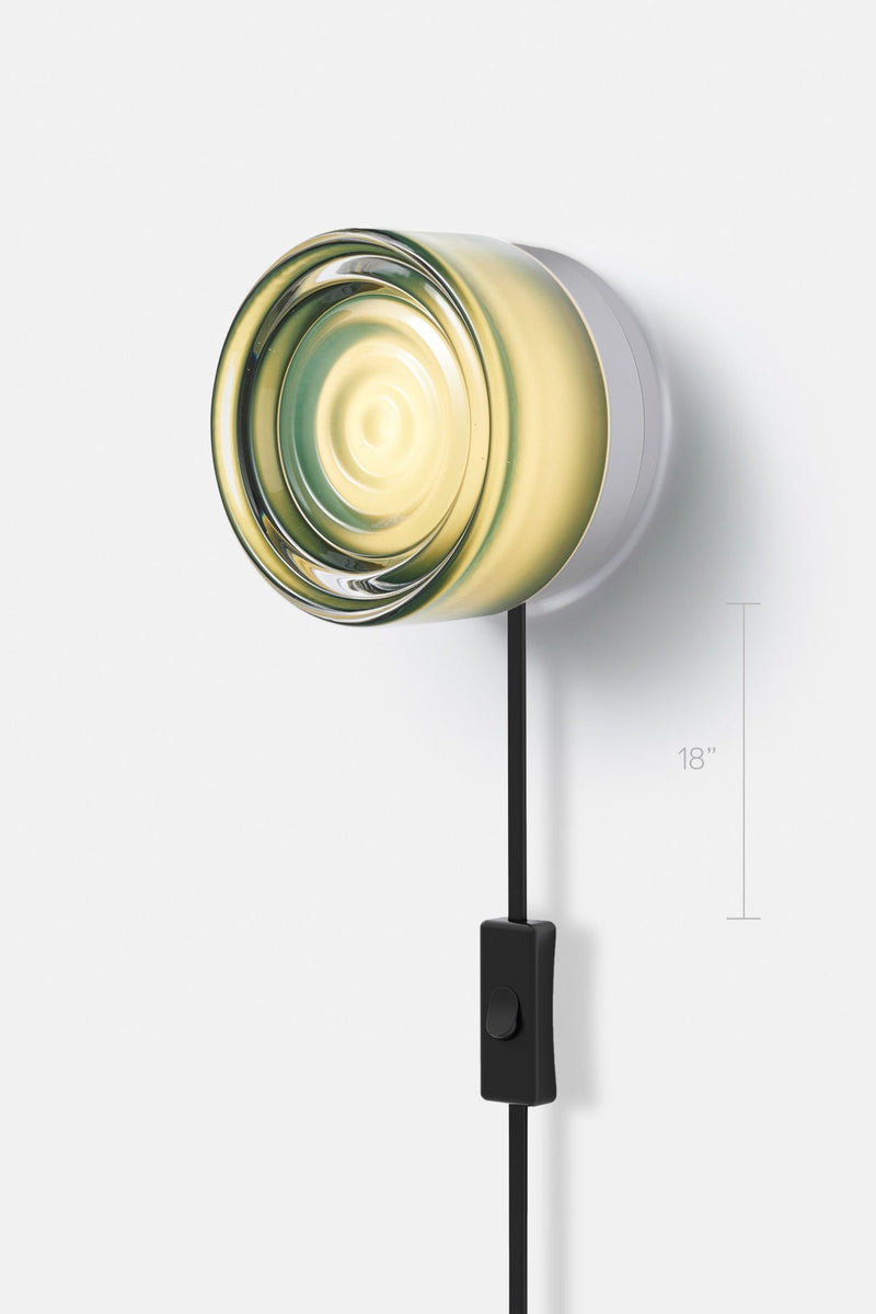 Ripple Corded - Natural Anodized - RBW Lighting - White Interior - 2700K (warm white) - Corded Plug - in (Back) / 120V Input - HORNE