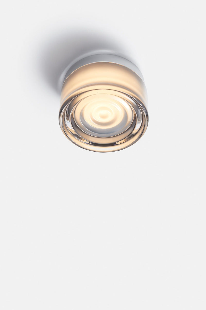 Ripple Flush Mount - RBW Lighting - White Interior - Natural Anodized - 2700K (warm white) - HORNE