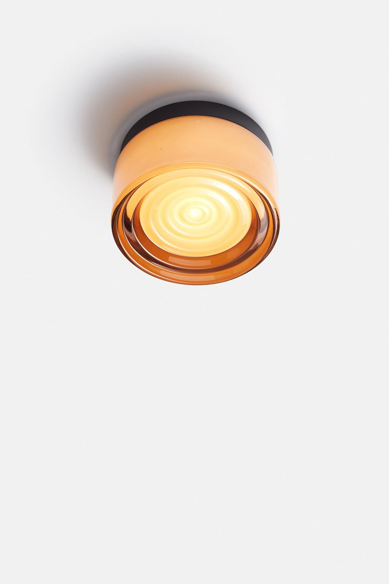 Ripple Flush Mount - RBW Lighting - White Interior - Natural Anodized - 2700K (warm white) - HORNE