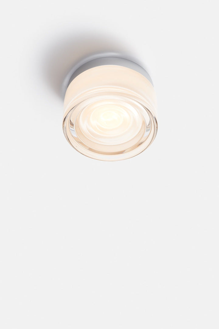 Ripple Flush Mount - RBW Lighting - White Interior - Natural Anodized - 2700K (warm white) - HORNE