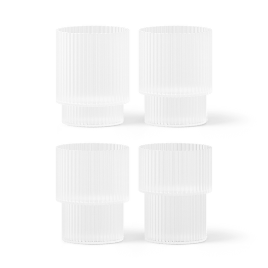Ripple Glasses - Set of 4 - Frosted
