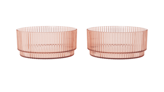 Ripple Kids Bowls - Blush - Ferm Living