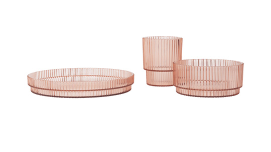 Ripple Kids Dinner Set - Blush - Ferm Living