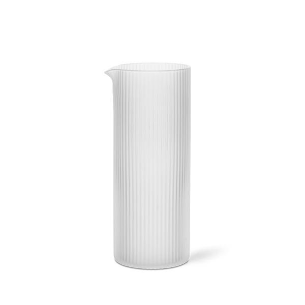 Ripple Milk Jug - Ferm Living - Coffee + Tea - Frosted - HORNE