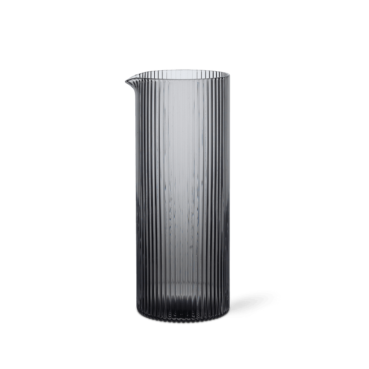 Ripple Milk Jug - Ferm Living - Coffee + Tea - Smoked Grey - HORNE