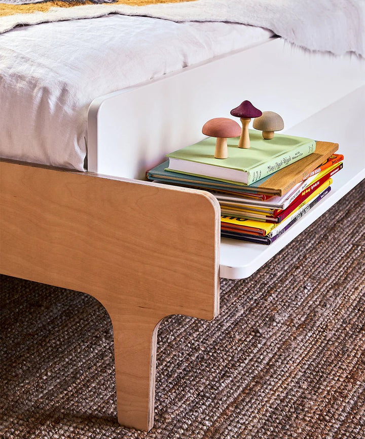 River Full Bed - Oeuf Kids + Baby - White/Birch - HORNE