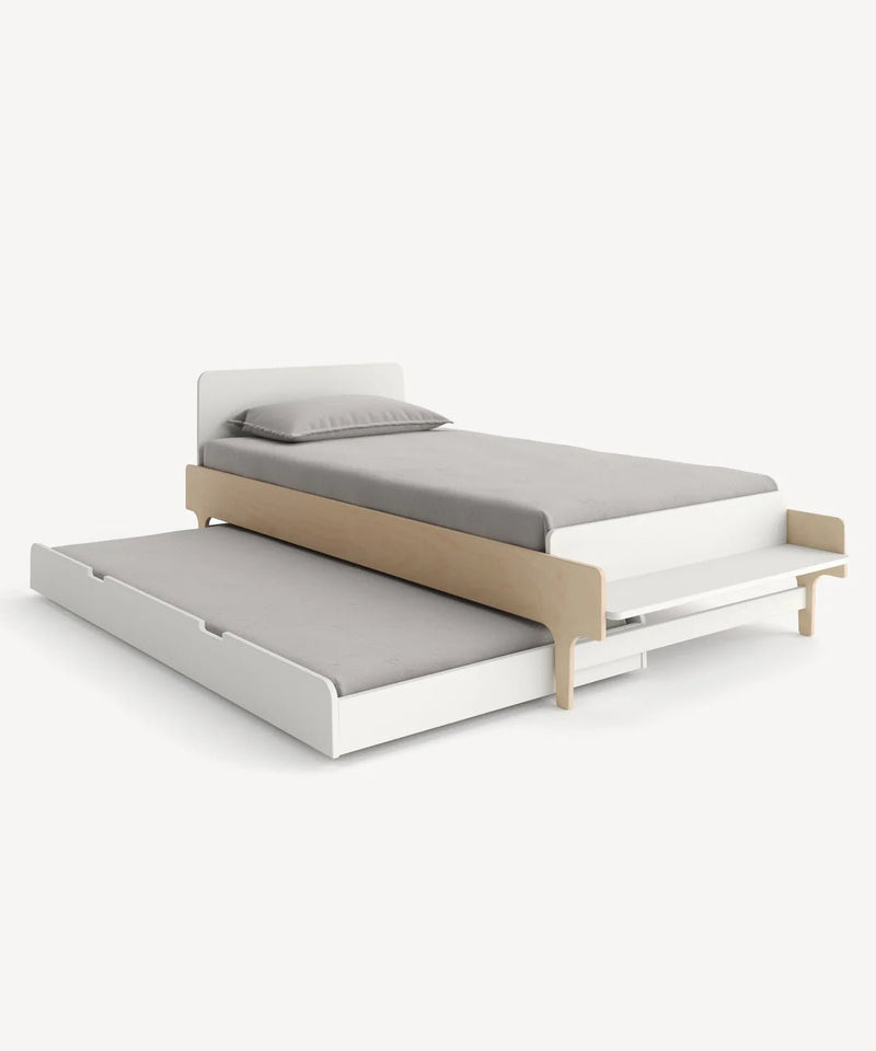 River Twin Bed - Oeuf - Kids + Baby - White/Birch - HORNE