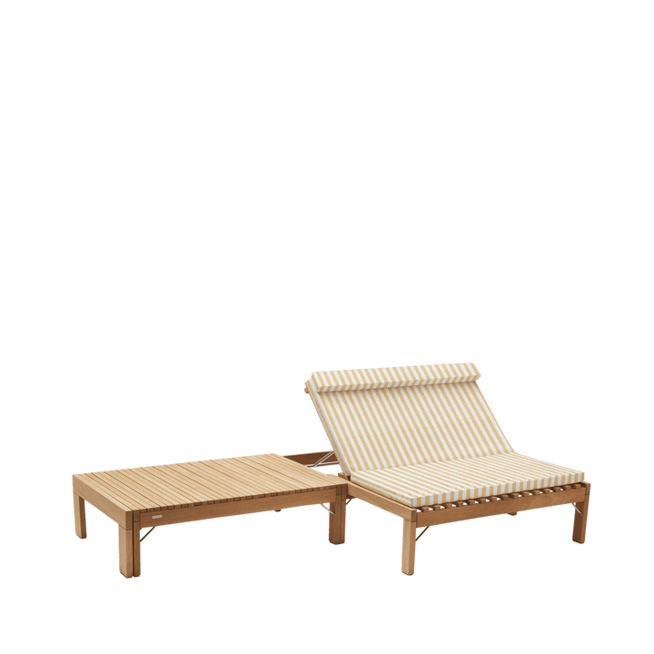 Riviera Lounge Cushion - Skagerak by Fritz Hansen Outdoor Furniture - Golden Yellow Stripe - HORNE
