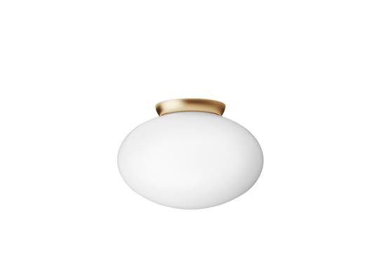 Rizzatto 301 Ceiling Light - Nuura Ceiling Lights - Satin Brass / Opal - HORNE