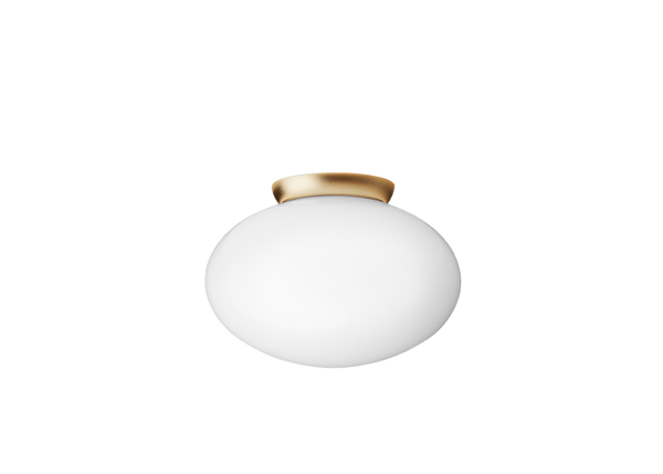 Rizzatto 301 Ceiling Light - Nuura Ceiling Lights - Satin Brass / Opal - HORNE