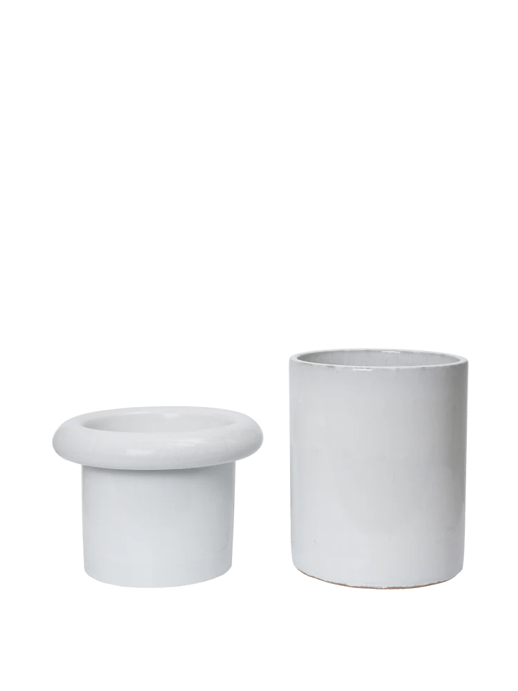 Rollo Pot - Ferm Living Planters - Small - Moss Green - HORNE