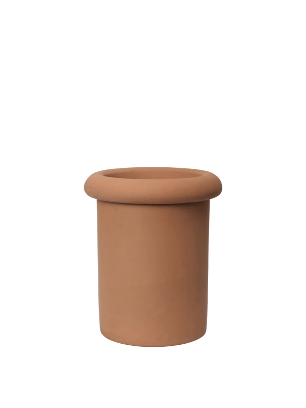 Rollo Pot - Ferm Living Planters - Small - Terracotta - HORNE