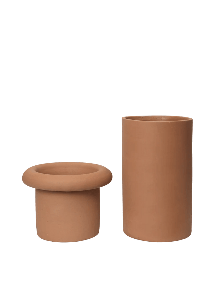 Rollo Pot - Ferm Living Planters - Large - White - HORNE
