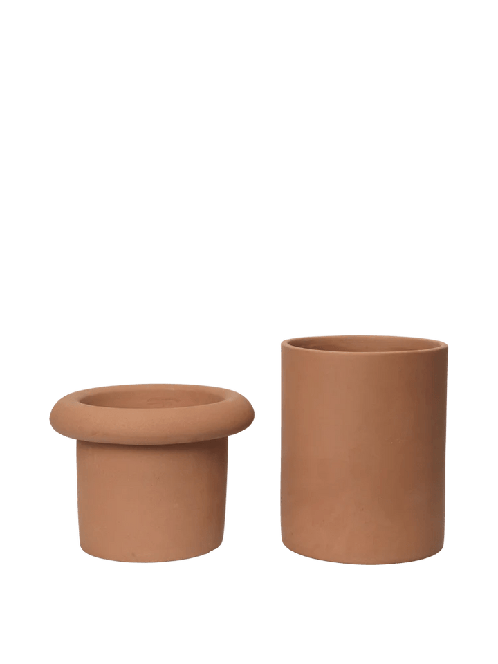 Rollo Pot - Ferm Living Planters - Large - White - HORNE