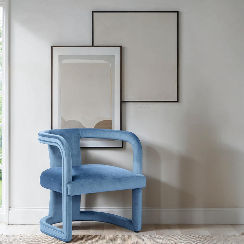 Rory Accent Chair - Urbia Chairs - Dust Blue - HORNE