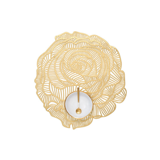 Rose Placemat in Brass