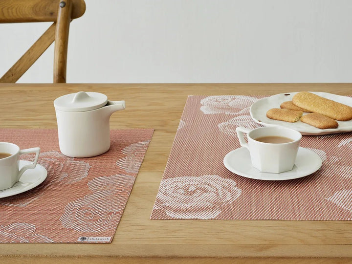 Rosette Rectangular Placemat - Set of 4 - Chilewich - Kitchen + Table Linens - Wheat - HORNE