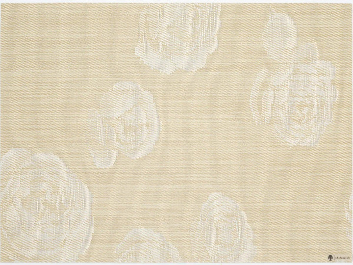Rosette Rectangular Placemat - Set of 4 - Chilewich - Kitchen + Table Linens - Wheat - HORNE