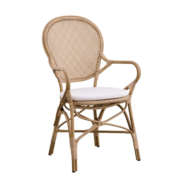 Rossini Outdoor Arm Chair - Sika Design - Outdoor Furniture - Antique - Canvas White - HORNE