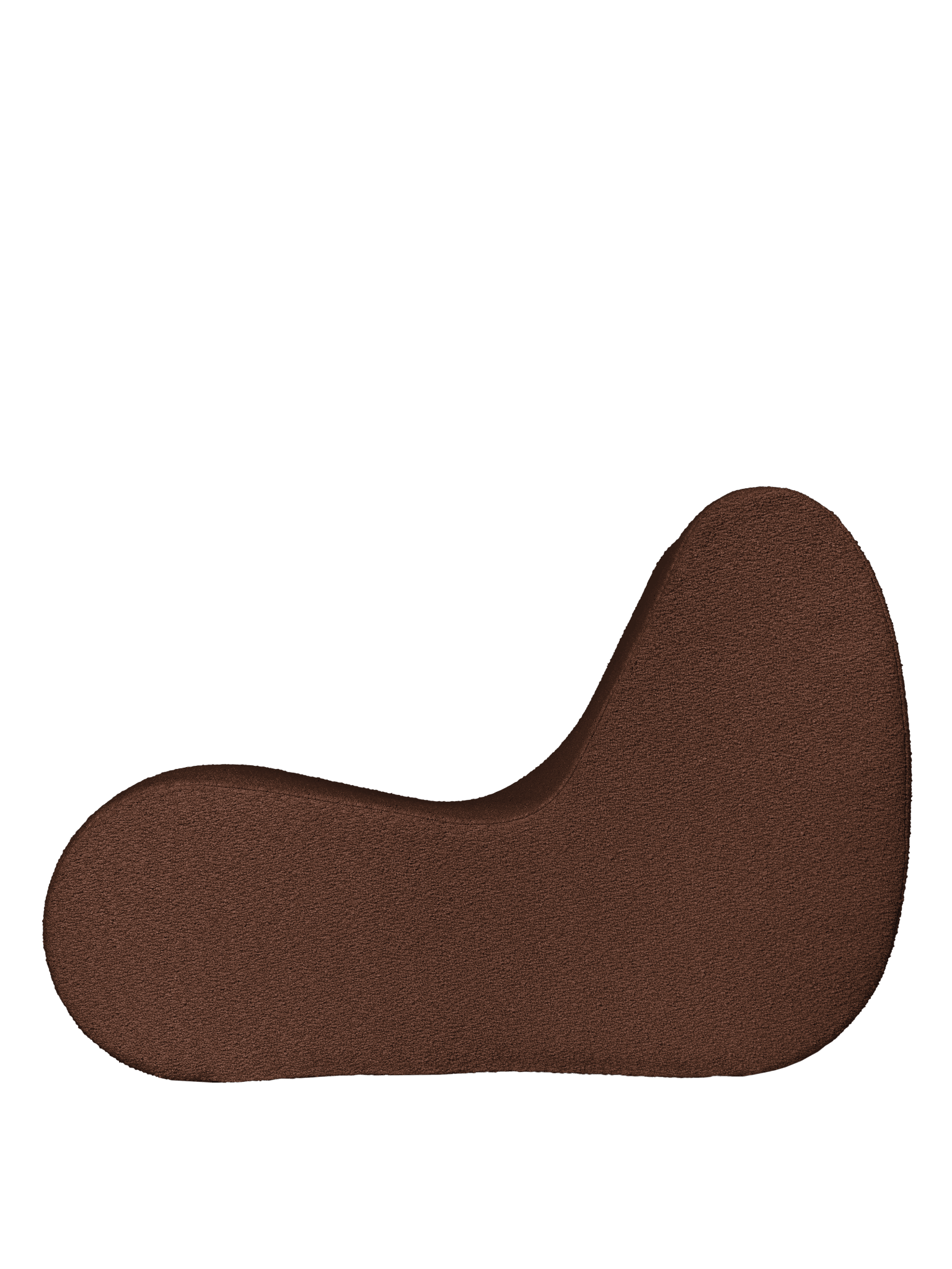 Rouli Center Module - Pure Bouclé - Chestnut Brown - Ferm Living